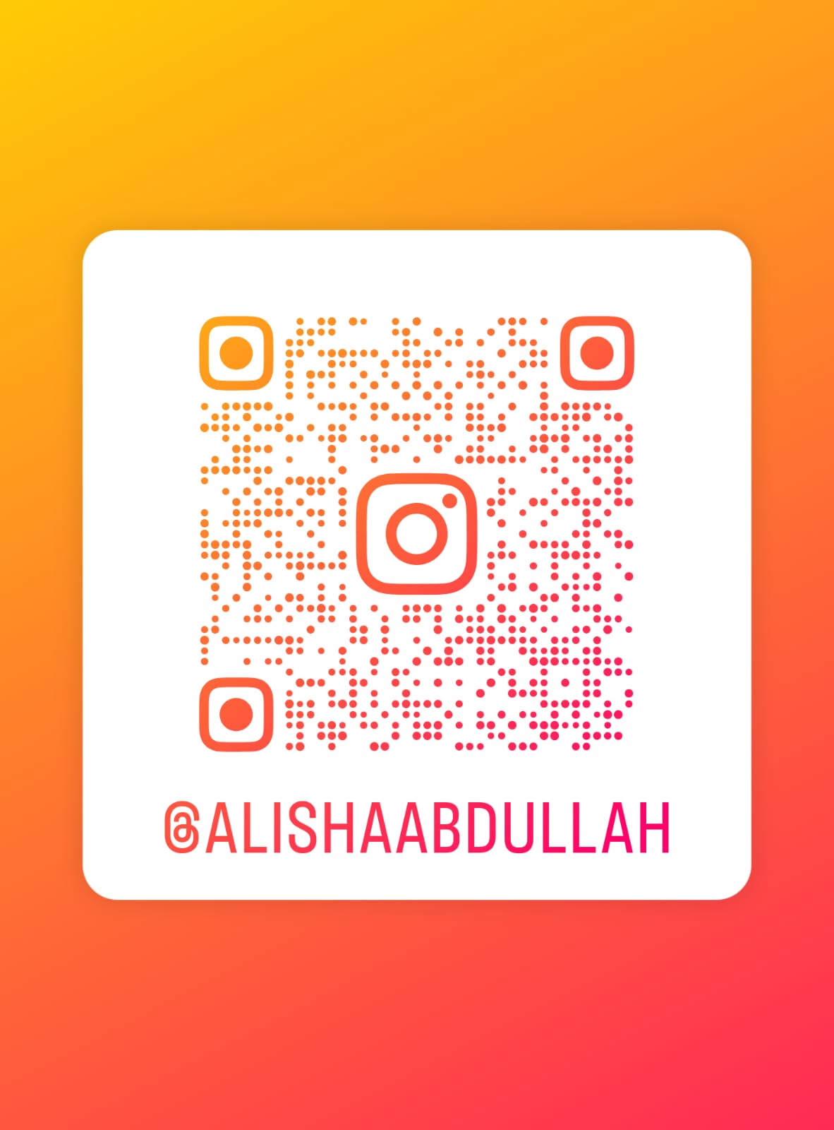 Instagram QR code for @alishaabdullah